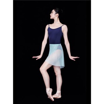 BALLETO白芮朵原創芭蕾舞蹈形體練功排練紗裙彈力腰免系帶紫色