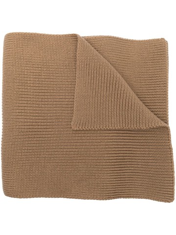 Woolrich - ribbed-knit wool scarf - men - Virgin Wool - One Size - Neutrals