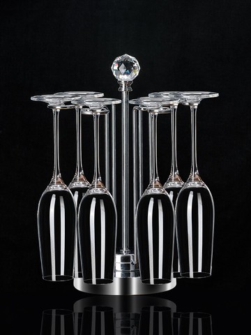 歐式香檳杯6只套裝創意水晶玻璃紅酒杯高腳杯一對起泡酒杯2個禮盒