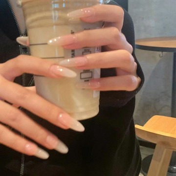 【高級感美甲】指甲貼片 手工甘露寺華妃穿戴乳白指甲氣質裸色顯白美甲高級貼片可拆卸