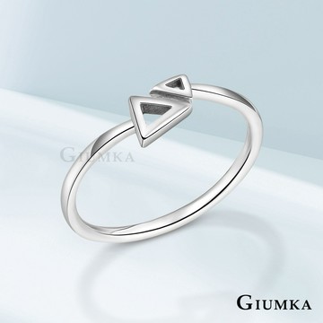 【Giumka】純銀戒指．三角形開口．尾戒｜客製刻字．混搭．疊戴