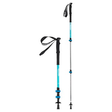 Naturehike 挪客 晴雪Base三節6061鋁合金登山杖 強韌抗腐蝕 EVA防滑手柄 立體螺旋設計 握感舒適 簡易調節扣 安全穩固  61~135cm  天藍色  1支
