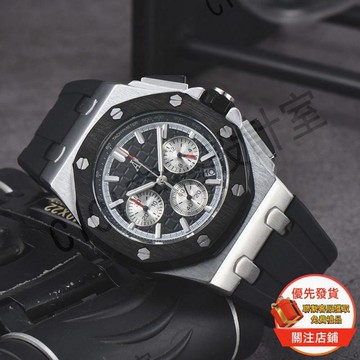 Novicta-AIP 男士石英手錶 矽膠帶運動手錶 六針工作【亞德機械五金家居】