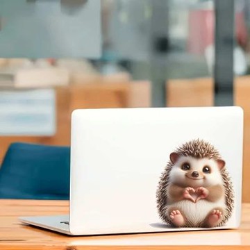 【MR.ZAKKA】創意壁貼-動物主題 可愛3D愛心手勢小刺蝟 兒童房布置 DIY可移式壁貼 無痕壁貼 牆貼