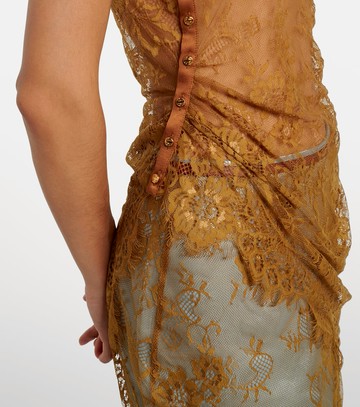 Jacques Wei Silk-trimmed lace top