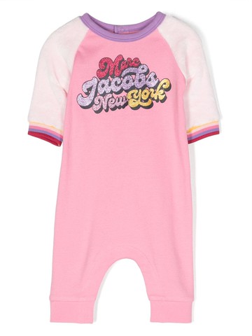 Marc Jacobs Kids - logo-print body - kids - Cotton/Polyester/Polyamide - 18 - Pink