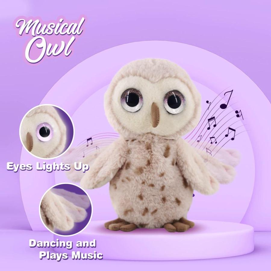 Dancing Owl Stuffed Live Animals Plush Toy Interactive Toddler Toy