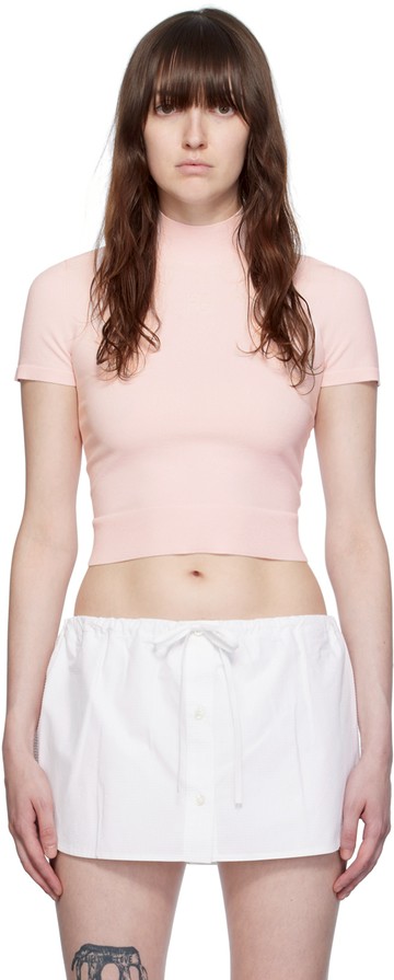 alexanderwang. t 粉色企领 T 恤