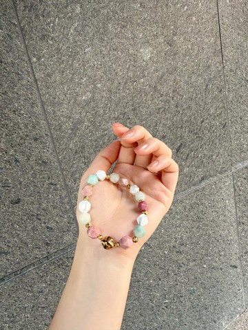 Mimis設計款 雲糖之夢 胎毛水晶手鍊