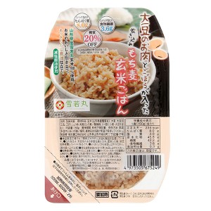 大豆のお肉とごぼうが入った炊き込みもち麦玄米ごはん 150g 城北麺工