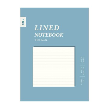 簡單生活 東康加厚定頁筆記 16K-藍色