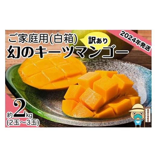 ふるさと納税 沖縄県 南城市 ＜訳あり・ご家庭用＞幻のキーツマンゴー約2kg（白箱）2玉〜3玉