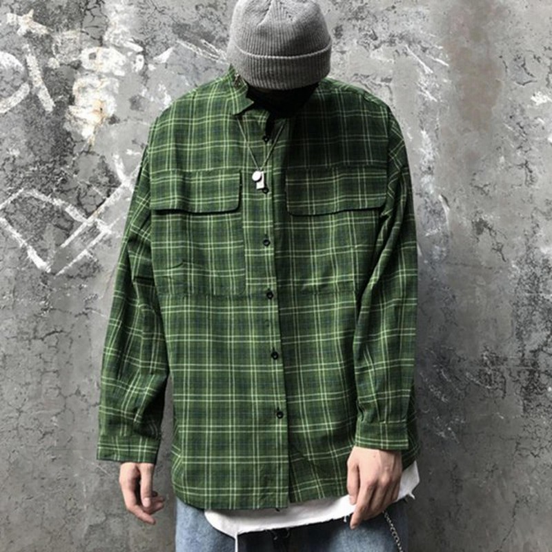 トップス メンズ シャツ 長袖 春 秋 中学生 高校生 ファッション 10代 代 チェック ヒップホップ ダンス 衣装 普段着 大きいサイズ 4660 通販 Lineポイント最大0 5 Get Lineショッピング