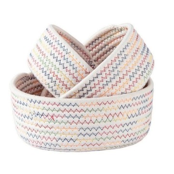 INS編織收納籃【清倉大降價】編織籃子 收納 收納籃 盆栽籃 編織籃 編織盒 編織收納 玄關收納 桌面收納 桌上收納