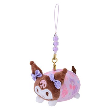 【震撼精品百貨】酷洛米_Kuromi~Sanrio 日本SANRIO三麗鷗 酷洛米迷你玩偶吊飾-和風圖案*42000