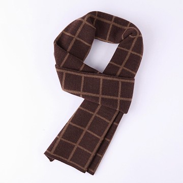 圍巾針織披肩-格子經典提花羊毛男配件3色73wi16【獨家進口】【米蘭精品】