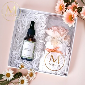 克里斯花園香氛擴香花禮盒(橘)