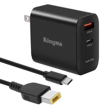 KINGMA 65W GaN 氮化鎵快充充電器 USB TYPE-C PD快充 變壓器 適手機/筆電【中壢-水世界】