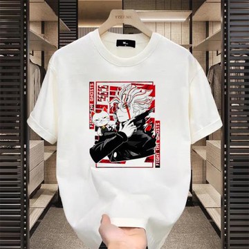 膽大黨T恤衫超自然武裝當噠當短袖男女動漫周邊衣服夏季純棉圓領