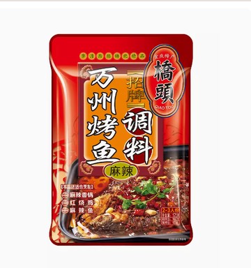 橋頭萬州烤魚調料 麻辣 175g（不含魚）