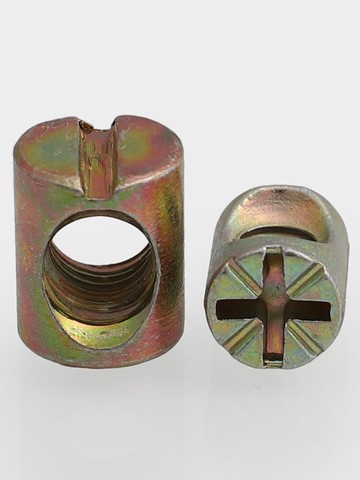 錘仔螺母  錘頭螺帽家具螺母 二合一連接件元柱螺母 錘子螺母M6M8