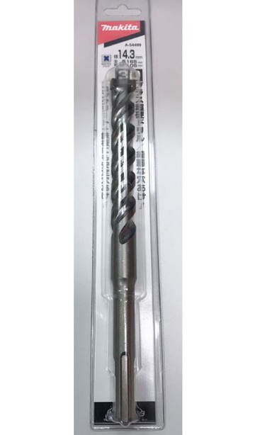 MAKITA 牧田 A-54499 四溝三刃 14.3*165mm 水泥鑽尾 德國製 3D-PLUS 免出力 水泥鑽頭