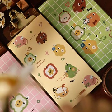 鹽繫手帳彩色糖果彩色內頁TN本特種紙混合內頁硫酸紙