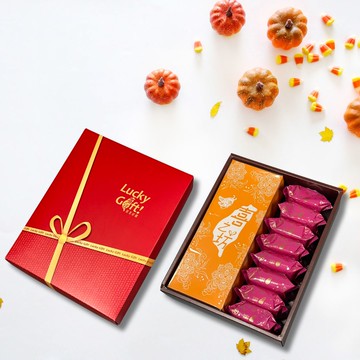 【喜之坊】蜂蜜蛋糕(1 條)+ 鳳梨酥禮盒(8入)禮盒★送禮禮盒推薦★過年禮盒