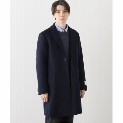 エディフィス カシミヤブレンド ライトリーチェスターコート メンズ カーキ Edifice 通販 Lineポイント最大get Lineショッピング