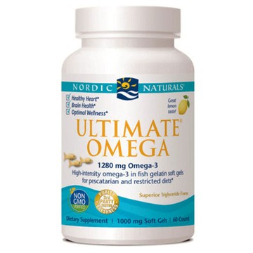 Ultimate Omega Fish Gelatin 60 ct by Nordic Naturals