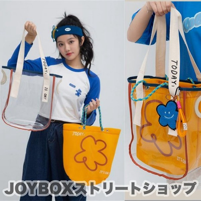 クリア Pvc 花柄 ロゴ トートバッグ 韓国 ストリート オルチャン Y2k 原宿系 レディース 6ba 47 通販 Lineポイント最大0 5 Get Lineショッピング