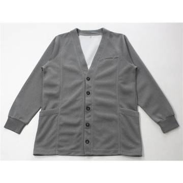 外貿單春秋季寬松簡約開衫V領休閑衛衣慵懶風百搭外套疊穿上衣