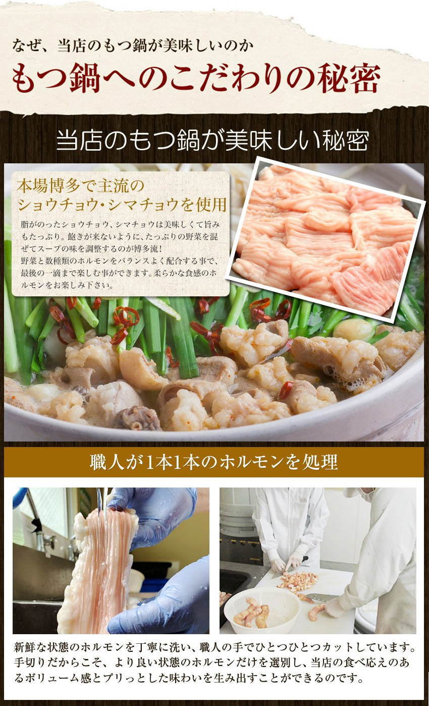 メガ盛り博多もつ鍋セット もつ1kg お取り寄せ 選べるスープ5種 薬味と生麺3玉付 4-6人前 2セット購入でオマケ モツ