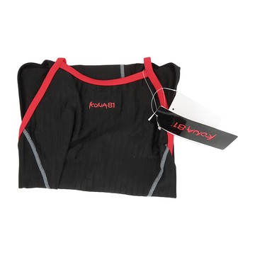 KONA81 酷吶81 連身三角細女泳衣  L  Black&Red
