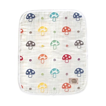 日本 Hoppetta 六層紗蘑菇被(S) 54x66cm 總公司代理貨