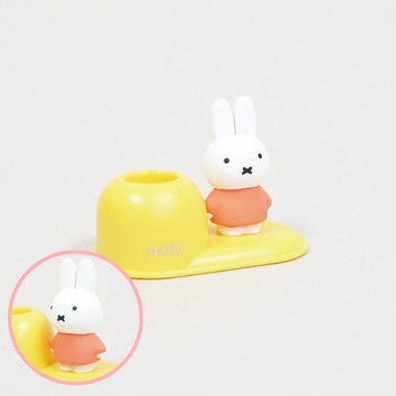 日本 Hashy - 造型牙刷支架-米飛兔-黃