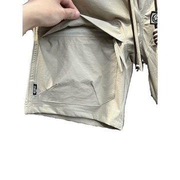 美式機能工裝短褲男士夏日系潮牌多口袋直筒五分褲運動拉鏈大褲衩