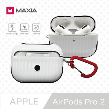 MAXIA AirPods Pro 1 / 2 迷你行李箱保護殼-極簡白