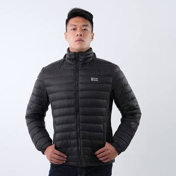 【遊遍天下】男款防風防潑水保暖90%羽絨外套 GJ22043 /  黑色  ( M-5L大尺碼 )