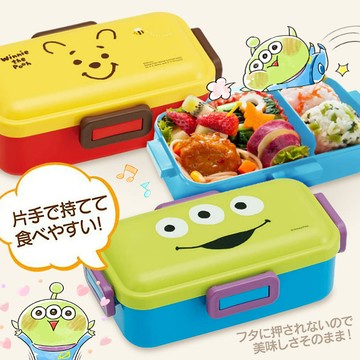 【現貨】日本直送現貨-卡通大臉便當盒 三眼怪 維尼 史努比 外帶盒 飯盒 午餐便當盒 餐具 Unicorn