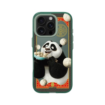 iPhone 16 Pro Clear 憂墨綠 - Kung Fu Panda - 阿波吃包子