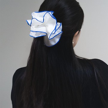 白色 棉質 髮圈 頭帶 手作 髮箍