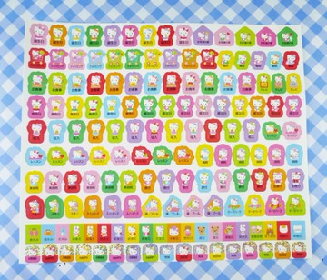 【震撼精品百貨】Hello Kitty 凱蒂貓~重點貼紙-生日(粉紫M)