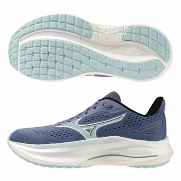 MIZUNO 美津濃 慢跑鞋 女鞋 運動鞋 緩震 4E超寬楦 INSPIRE 土耳其藍 J1GD264573