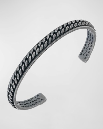 Men's Lash Silver Chain Kick Cuff Bracelet