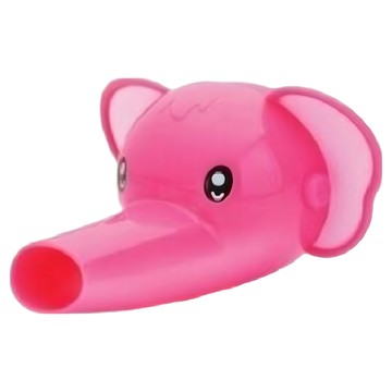 Edison 可愛大象水龍頭延伸器 BPA Free  粉色  1個