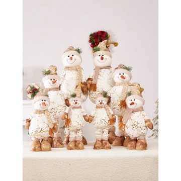 圣誕節裝飾品禮物家居麋鹿可愛桌面擺件羊駝場景拍攝道具老人雪人