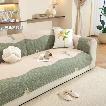 2025新款全棉沙發墊四季通用沙發坐墊子防滑沙發巾套罩沙發蓋布