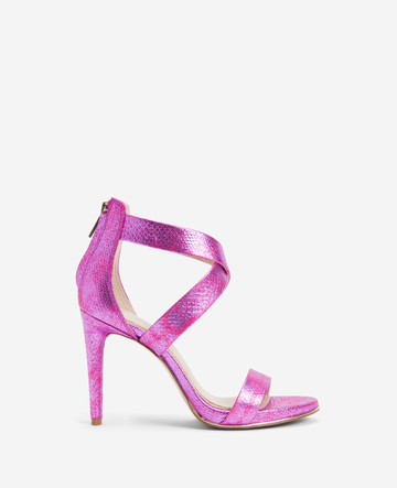 Kenneth Cole | Brooke Cross Strap Heeled Sandal in Purple, Size: 8