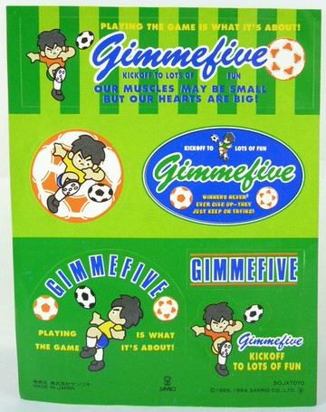 【震撼精品百貨】GIMMEFIVE Sanrio 足球/棒球小子 貼紙 深綠  震撼日式精品百貨
